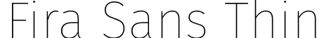 Fira Sans Thin font | FiraSans-Thin.otf