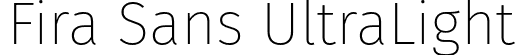 Fira Sans UltraLight font | FiraSans-UltraLight.otf