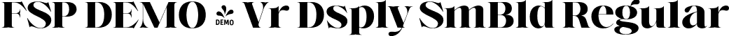 FSP DEMO - Vr Dsply SmBld Regular font | Fontspring-DEMO-voire-displaysemibold.otf