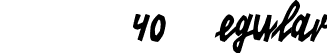 KINO 40 Regular font | KINO40.ttf