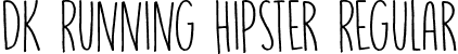 DK Running Hipster Regular font | DK Running Hipster.otf