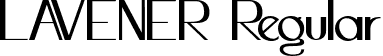 LAVENER Regular font | LAVENER.otf