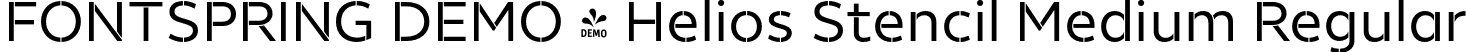 FONTSPRING DEMO - Helios Stencil Medium Regular font | Fontspring-DEMO-heliosstencil-medium.otf