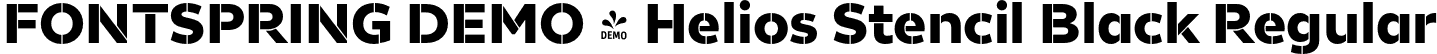 FONTSPRING DEMO - Helios Stencil Black Regular font | Fontspring-DEMO-heliosstencil-black.otf