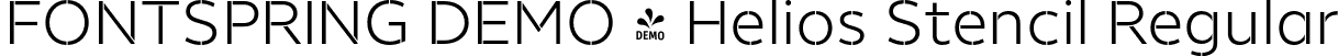 FONTSPRING DEMO - Helios Stencil Regular font | Fontspring-DEMO-heliosstencil-regular.otf