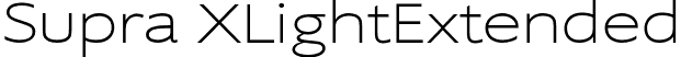 Supra XLightExtended font | Supra-XLightExtended.otf