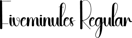 Fiveminutes Regular font | Fiveminutes.otf