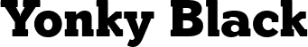 Yonky Black font | yonky-black-demoffp.ttf