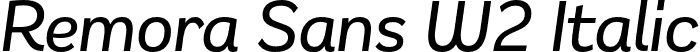 Remora Sans W2 Italic font | g-type-remorasansw2-mediumitalic.otf