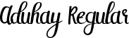 Aduhay Regular font | Aduhay.otf