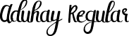 Aduhay Regular font | Aduhay.ttf