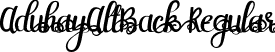 AduhayAltBack Regular font | AduhayAltBack.ttf