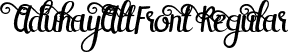 AduhayAltFront Regular font | AduhayAltFront.otf