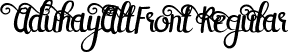 AduhayAltFront Regular font | AduhayAltFront.ttf