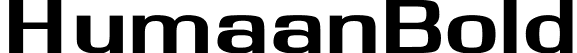 HumaanBold font | humaanbold.ttf