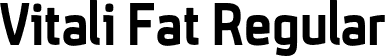 Vitali Fat Regular font | borutta-vitalifat.otf