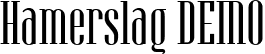 Hamerslag DEMO font | hamerslag-demo.ttf