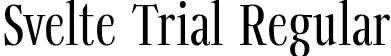 Svelte Trial Regular font | SvelteTrial-Regular.ttf