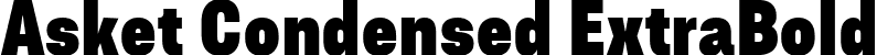 Asket Condensed ExtraBold font | glen-jan-asketcondensed-extrabold.ttf