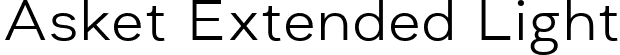 Asket Extended Light font | glen-jan-asketextended-light.ttf