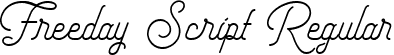 Freeday Script Regular font | freedayscript-regular.ttf