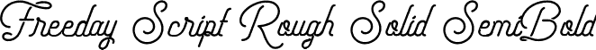 Freeday Script Rough Solid SemiBold font | freedayscript-roughsolid.ttf