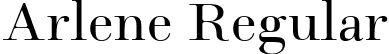 Arlene Regular font | arlene-regular.ttf