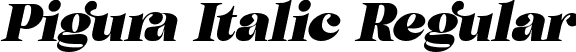 Pigura Italic Regular font | Pigura Italic.ttf