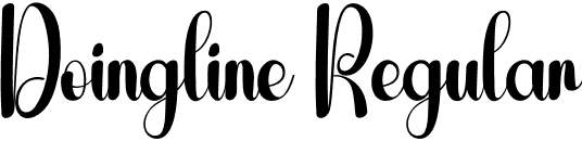 Doingline Regular font | Doingline.otf