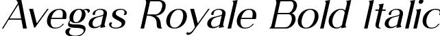 Avegas Royale Bold Italic font | AvegasRoyale BoldItalic.otf