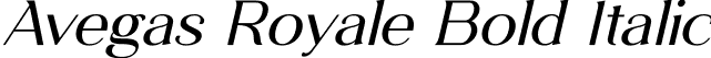 Avegas Royale Bold Italic font | AvegasRoyale BoldItalic.ttf