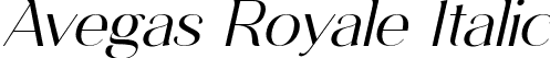 Avegas Royale Italic font | AvegasRoyale Italic.otf