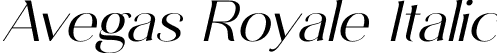 Avegas Royale Italic font | AvegasRoyale Italic.ttf