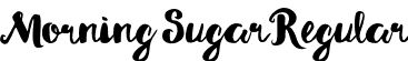 Morning Sugar Regular font | morning-sugar.otf