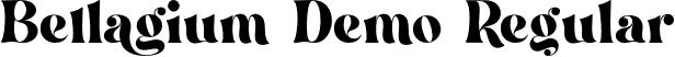 Bellagium Demo Regular font | bellagiumdemo-51rjx.otf