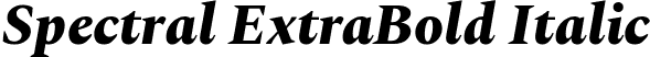 Spectral ExtraBold Italic font | spectral-extrabolditalic.ttf
