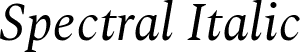 Spectral Italic font | spectral-italic.ttf