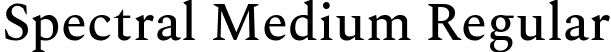 Spectral Medium Regular font | spectral-medium.ttf
