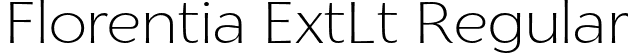 Florentia ExtLt Regular font | zetafonts-florentia-extralight.otf