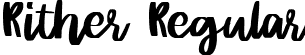 Rither Regular font | rither.ttf