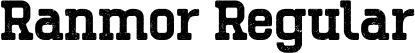 Ranmor Regular font | Ranmor.ttf