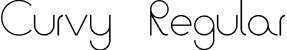 Curvy Regular font | curvy.ttf