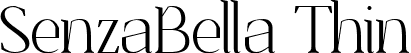 SenzaBella Thin font | senzabella-thin.otf