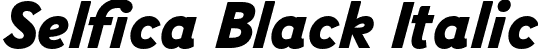 Selfica Black Italic font | nootype-selfica-blackitalic.otf