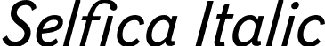 Selfica Italic font | nootype-selfica-italic.otf