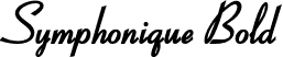 Symphonique Bold font | symphoniquebold.otf