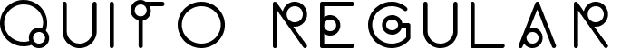 Quito Regular font | Quito.ttf