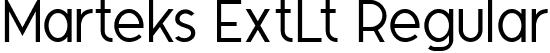 Marteks ExtLt Regular font | Marteks-ExtraLight.ttf