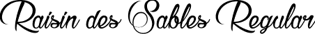 Raisin des Sables Regular font | Raisin des Sables.ttf