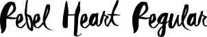 Rebel Heart Regular font | Rebel Heart Madonna.otf